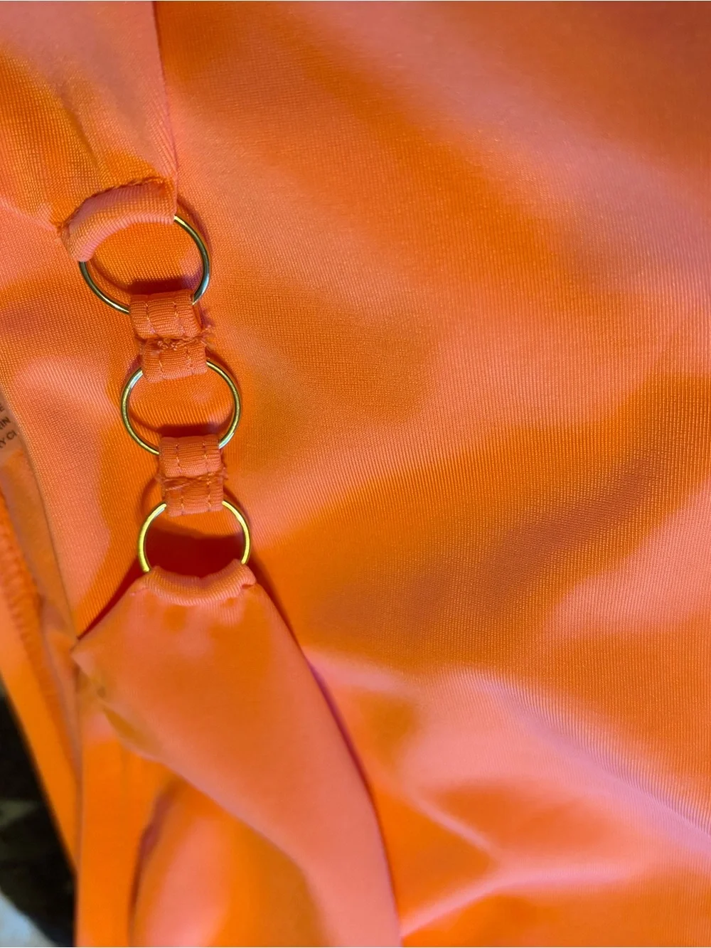 Nicole Miller Neon Orange Tankini Top with Skirt Swim Set